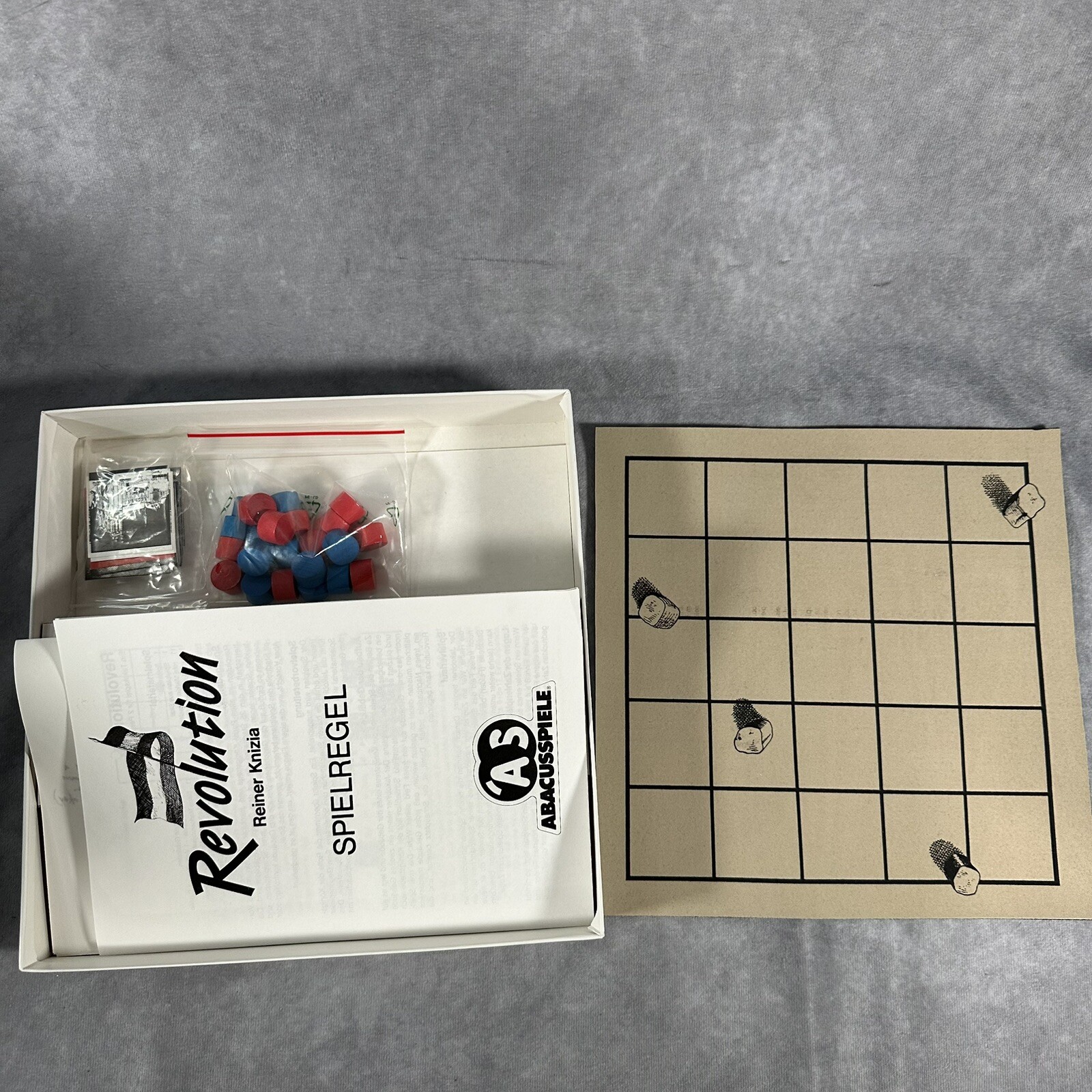 Abacus Boardgame Revolution (German Ed) Box VG+/EX 100% Complete