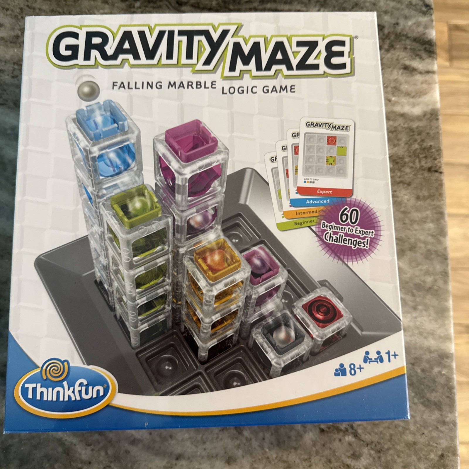 ThinkFun GRAVITY MAZE Falling Marble Logic Brain Game Sealed New