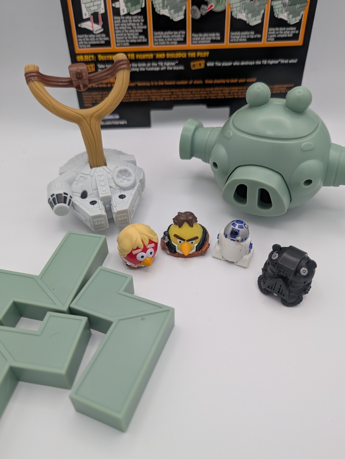 Angry Birds Star Wars Jenga Tie Fighter Game 2013 HASBRO ROVIO Used CIB