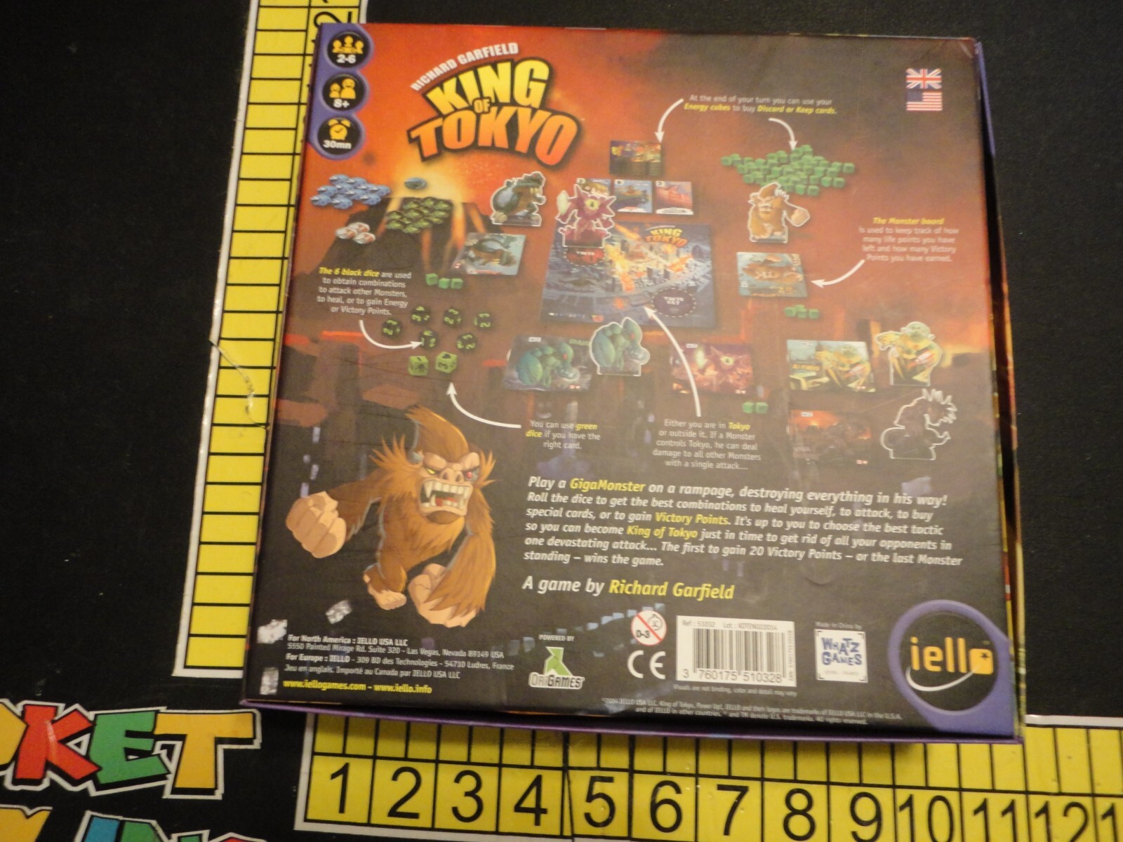 King of Tokyo Game – Richard Garfield (2014, Iello)