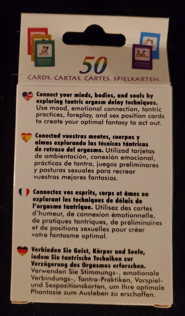 ADULT CARD GAME: TANTRIC SEX – Couples Fun Drinking Foreplay Sex Amusement