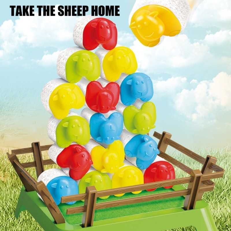 Children Fun Sheep Catapulting Elastic Plaything For Hand Eye Coordination