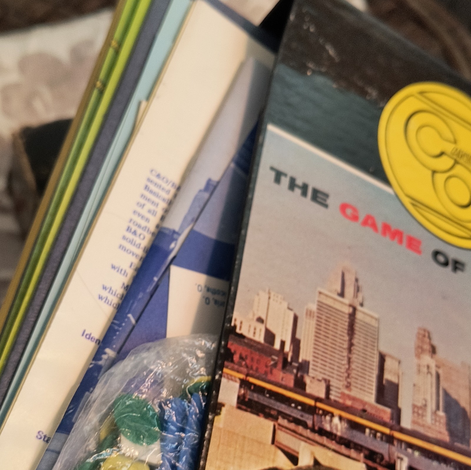 Avalon Hill C&O / B&O: The Game of Railroading Bookcase Game 1969 MPN 802
