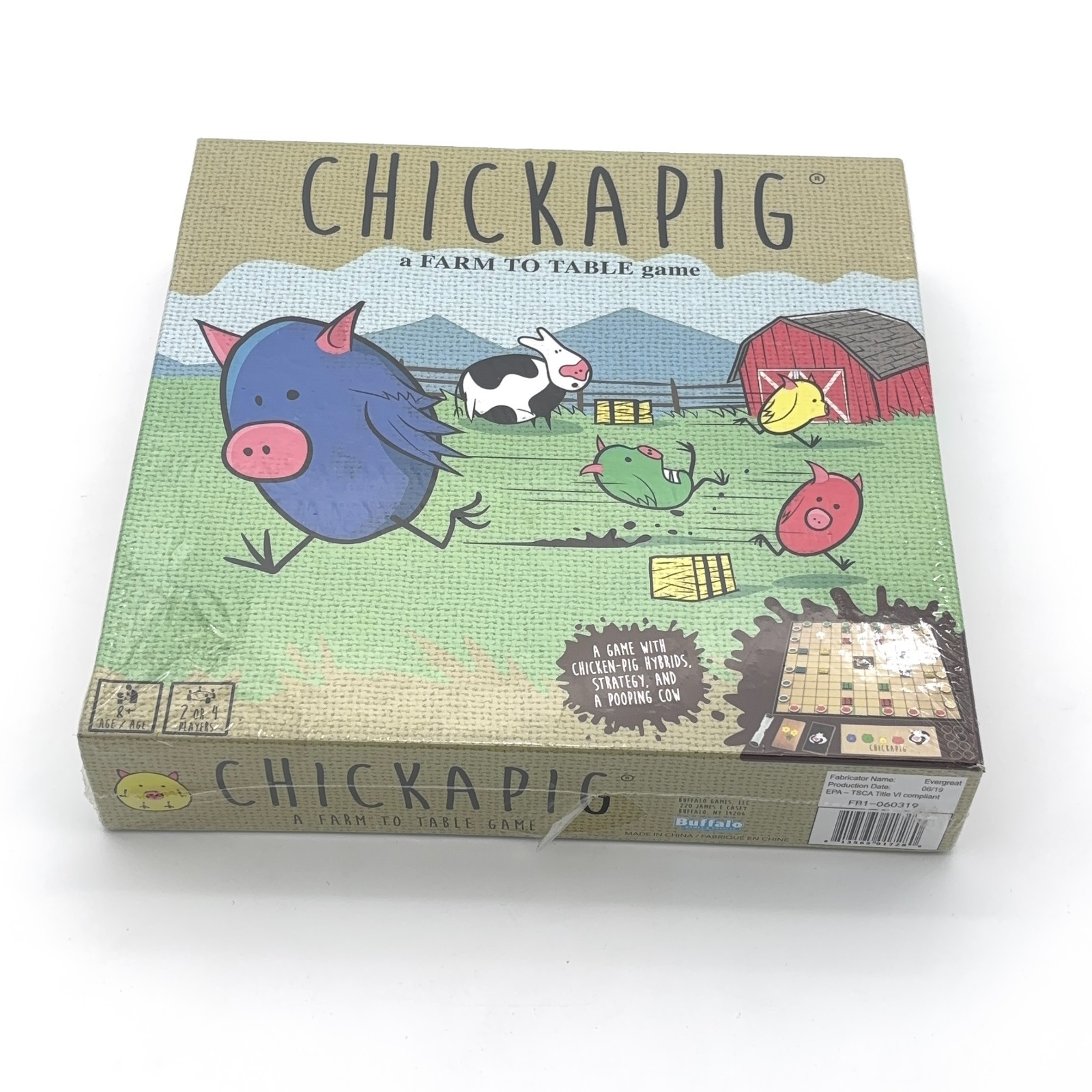 Chickapig Farm to Table Strategy Board Game Buffalo Games New Sealed Dave Matthe