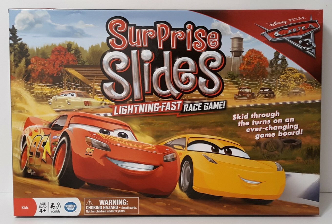 Disney Pixar Cars 3 Surprise Slides Lightning Fast Race Board Game Set Complete