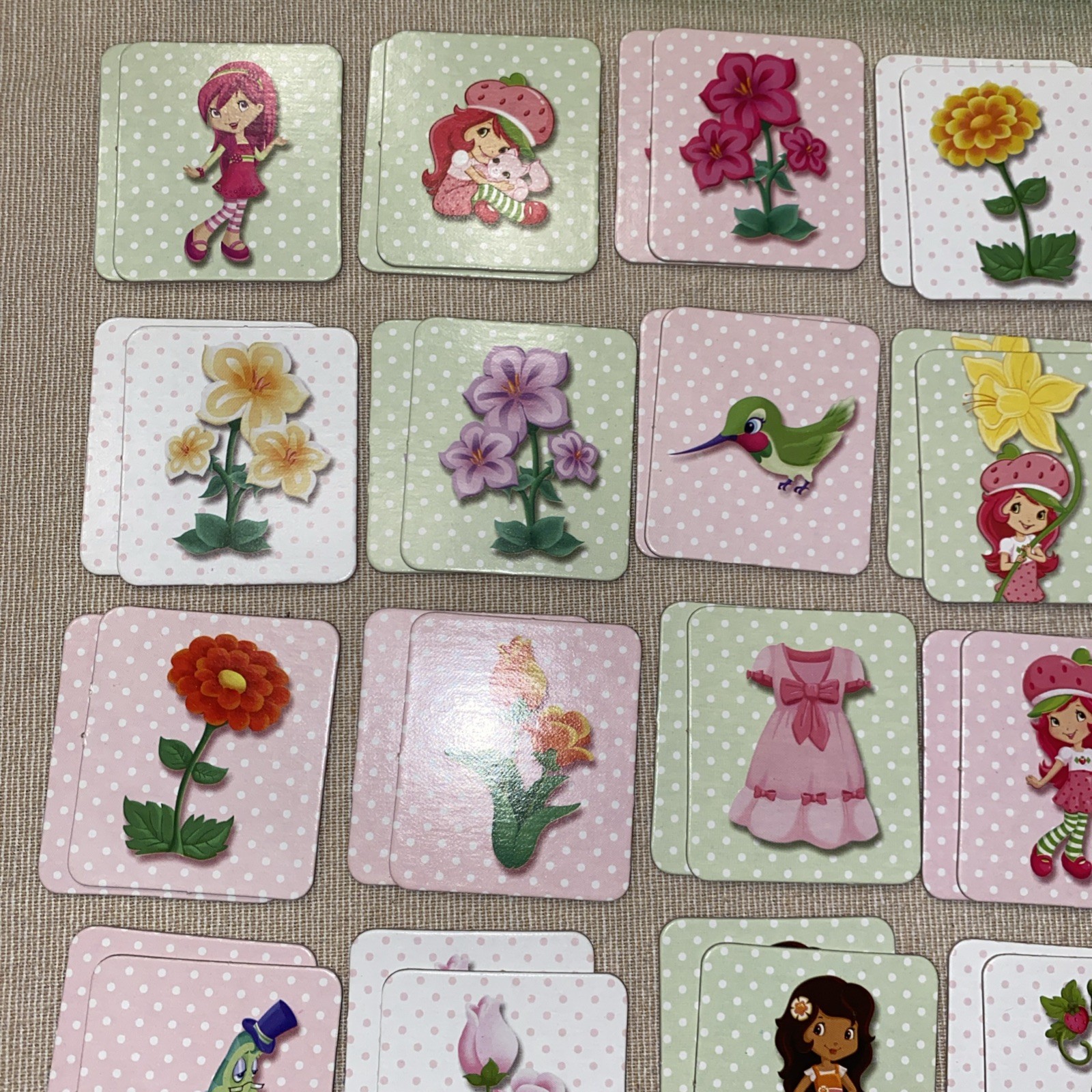 Strawberry Shortcake Edition Memory Match Game Hasbro Learning Kids