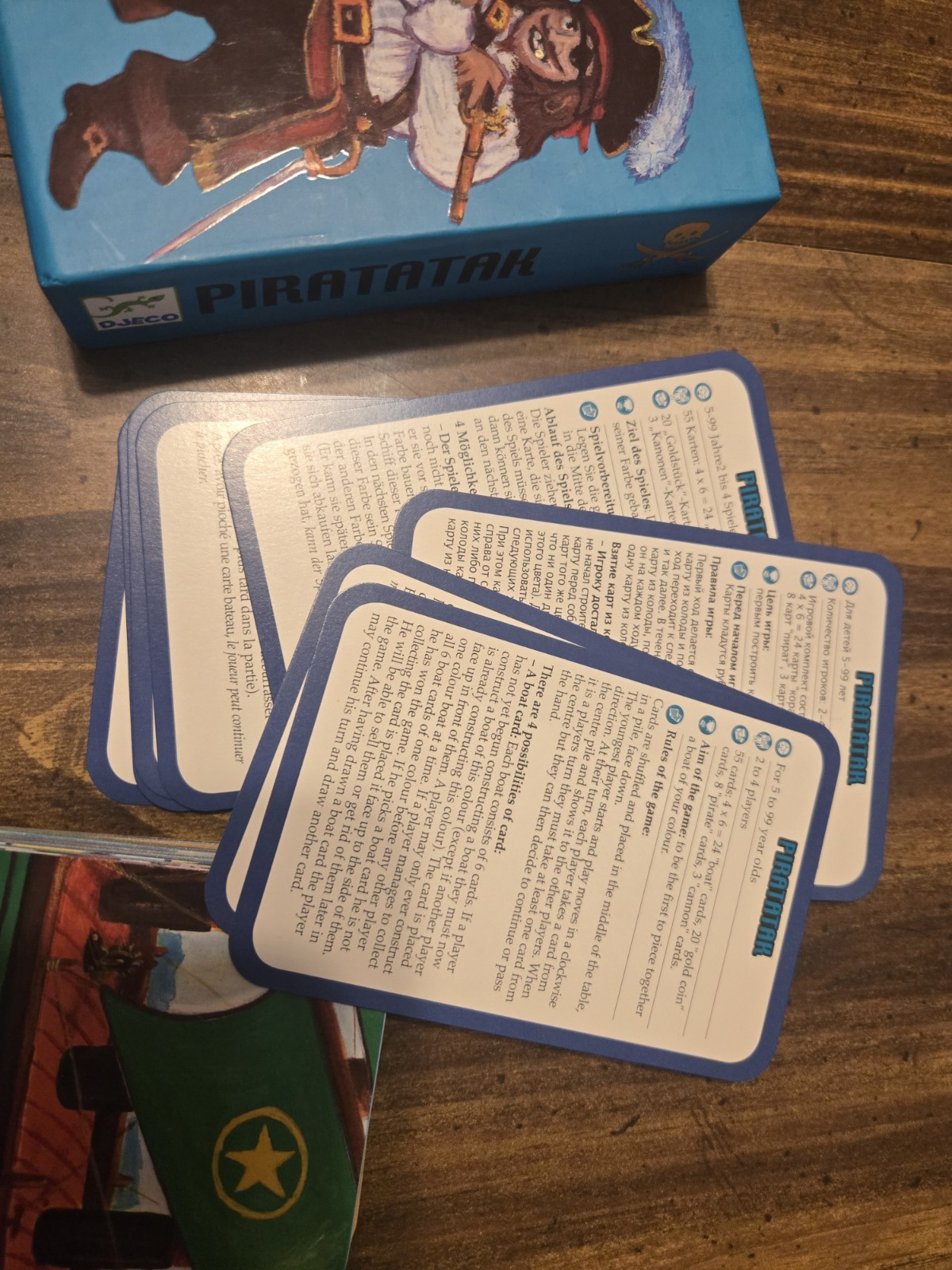 Djeco Piratatak Card Game Pirate Adventure & Strategy Game