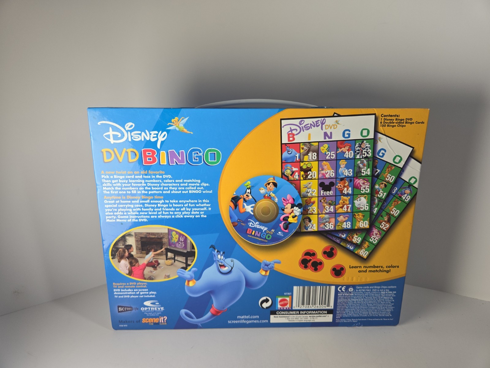 Disney DVD Bingo Game COMPLETE ScreenLife 2005 Mickey Minnie Mouse