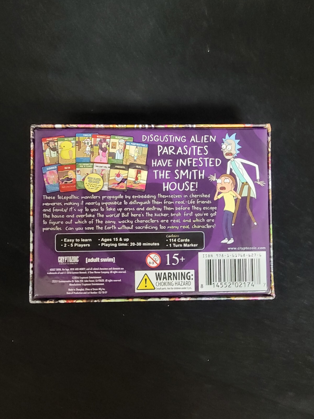 Rick and Morty Total Rickall Card Game Board Games NEW OPEN BOX AGES 15 & UP B4