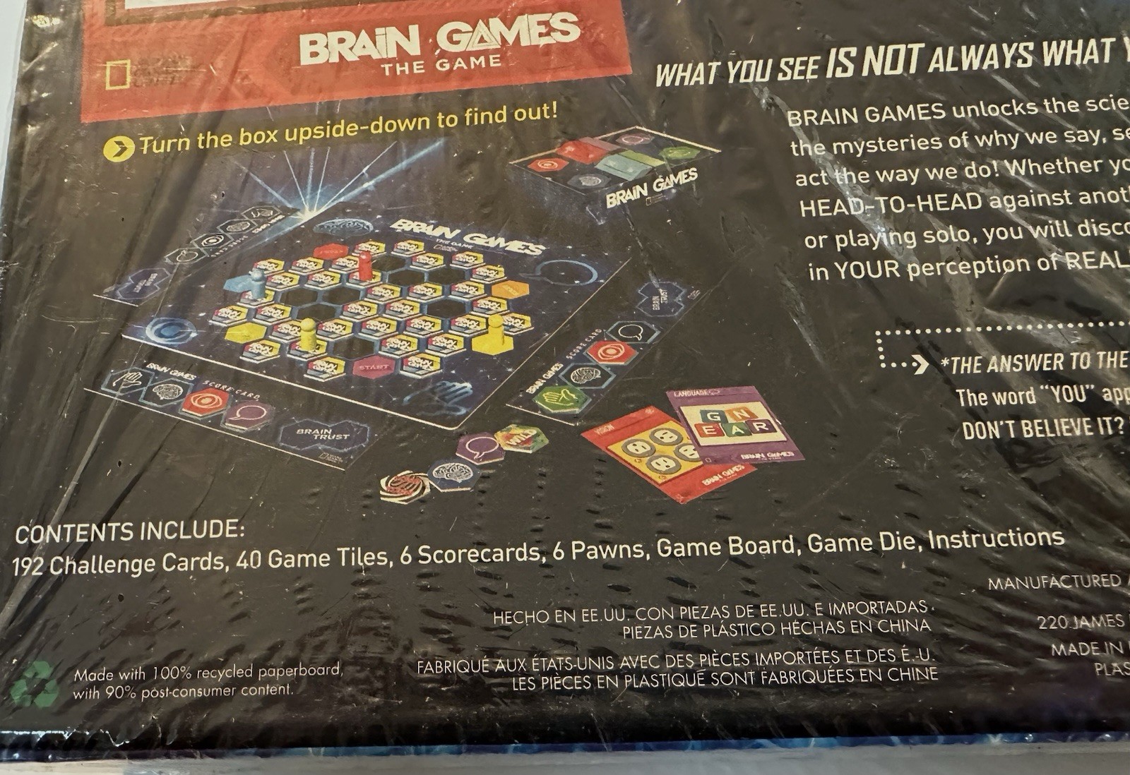 Brain Games Board Game The National Geographic Channel Brand New Factory Sealed