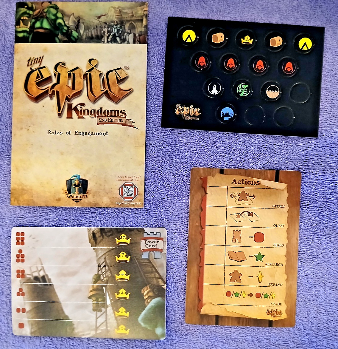 Game Tiny Epic Kingdoms 2nd Edition Gamelyn Games 2017 Explore Expand Explicit