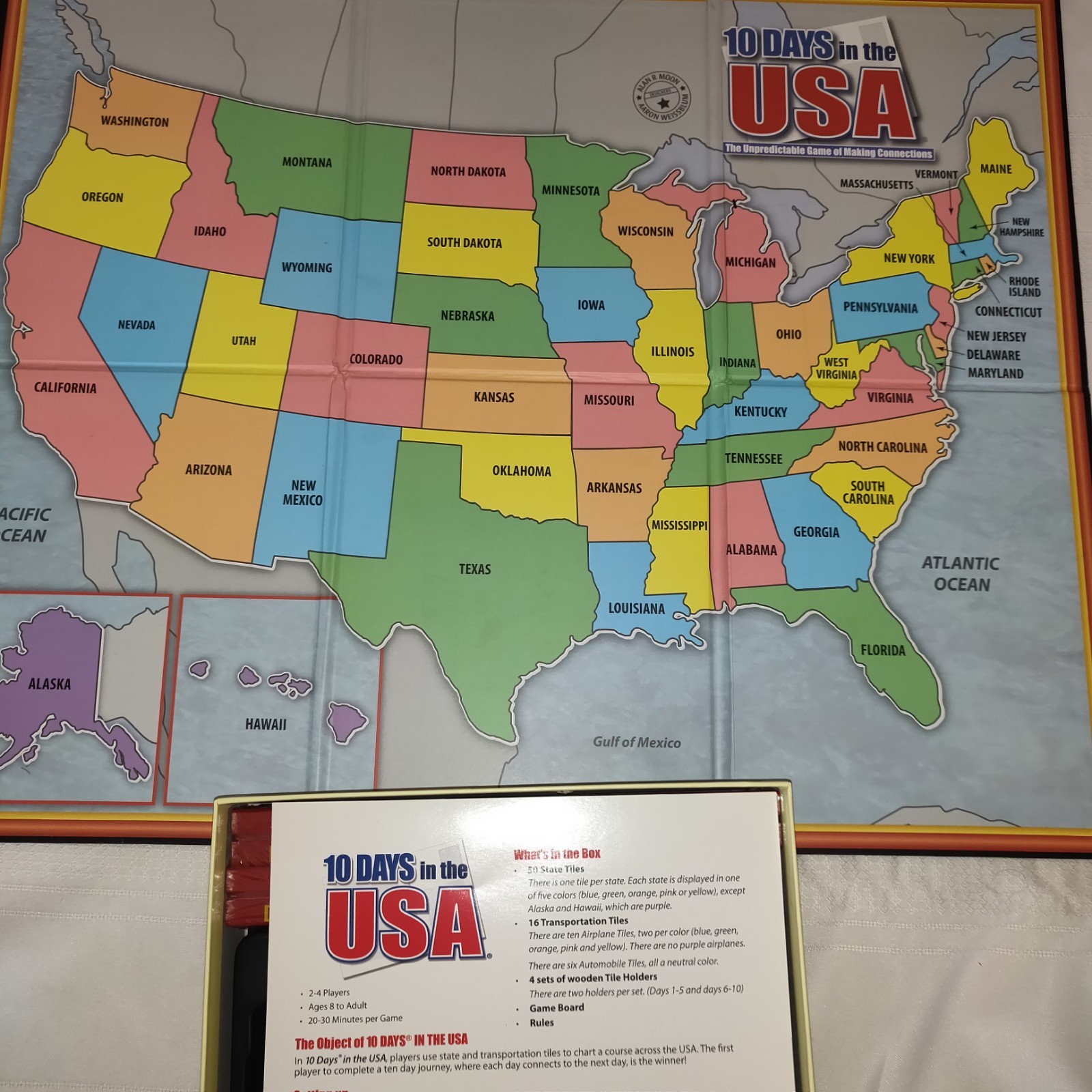 10 Days In The USA Board Game MENSA Family 2-4 Players NEW Traveling Ages 8+