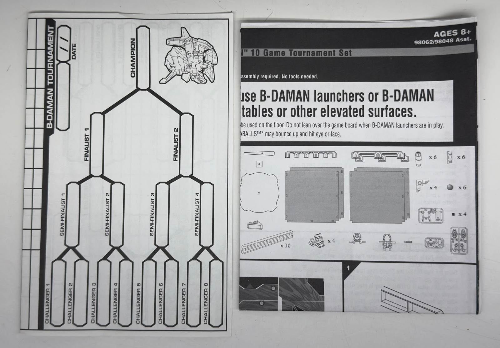 2005 Hasbro B Daman Zero System 10 Game Tournament Set 98062 Battlefield READ