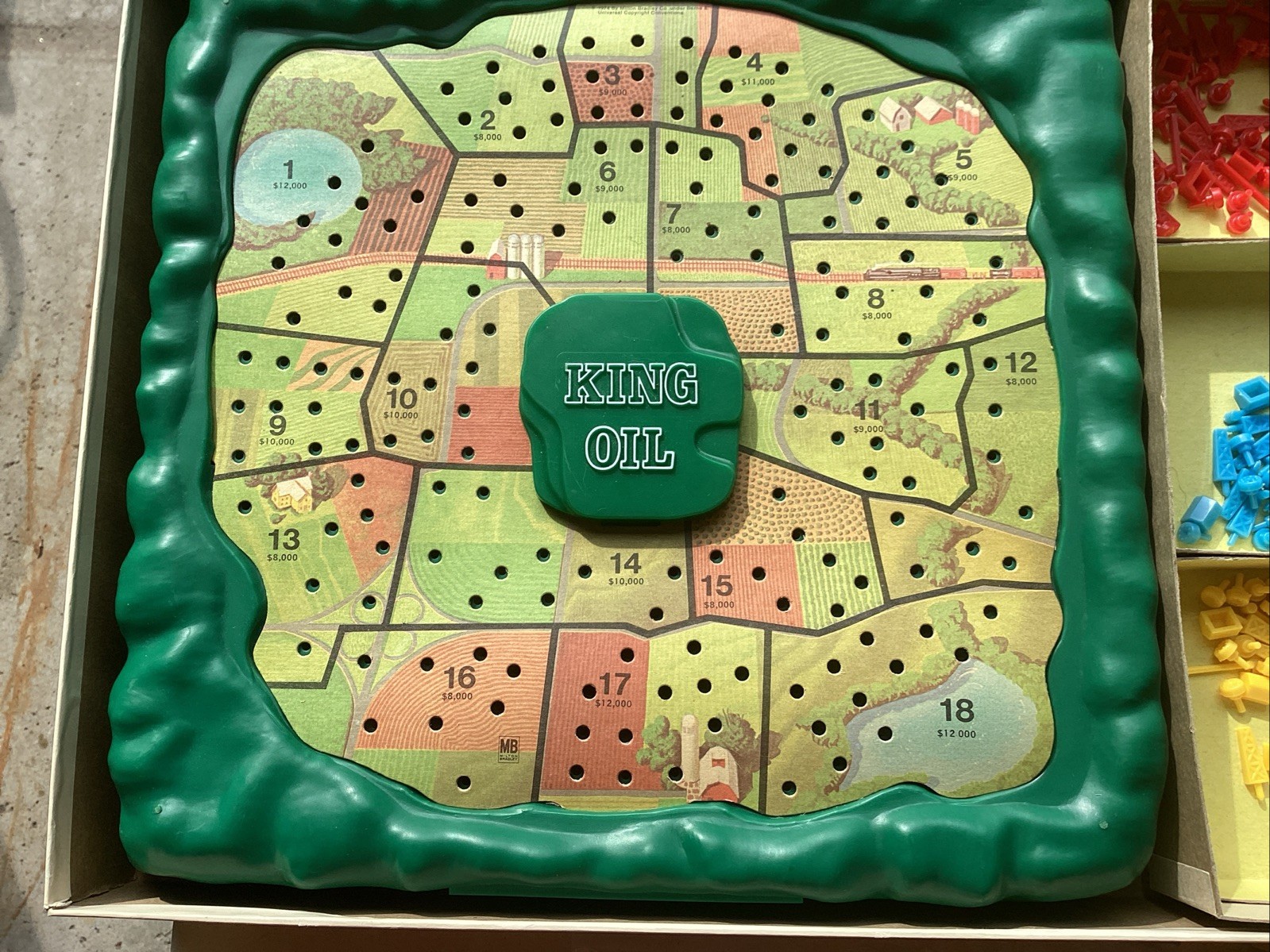 King Oil Vintage 1974 Board Game Milton Bradley 4410 Complete in Box