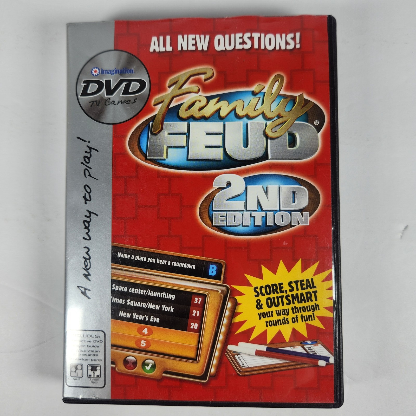 Lot Of 2 Imagination DVD TV Game Family Feud & Deal Or No Deal Video Games