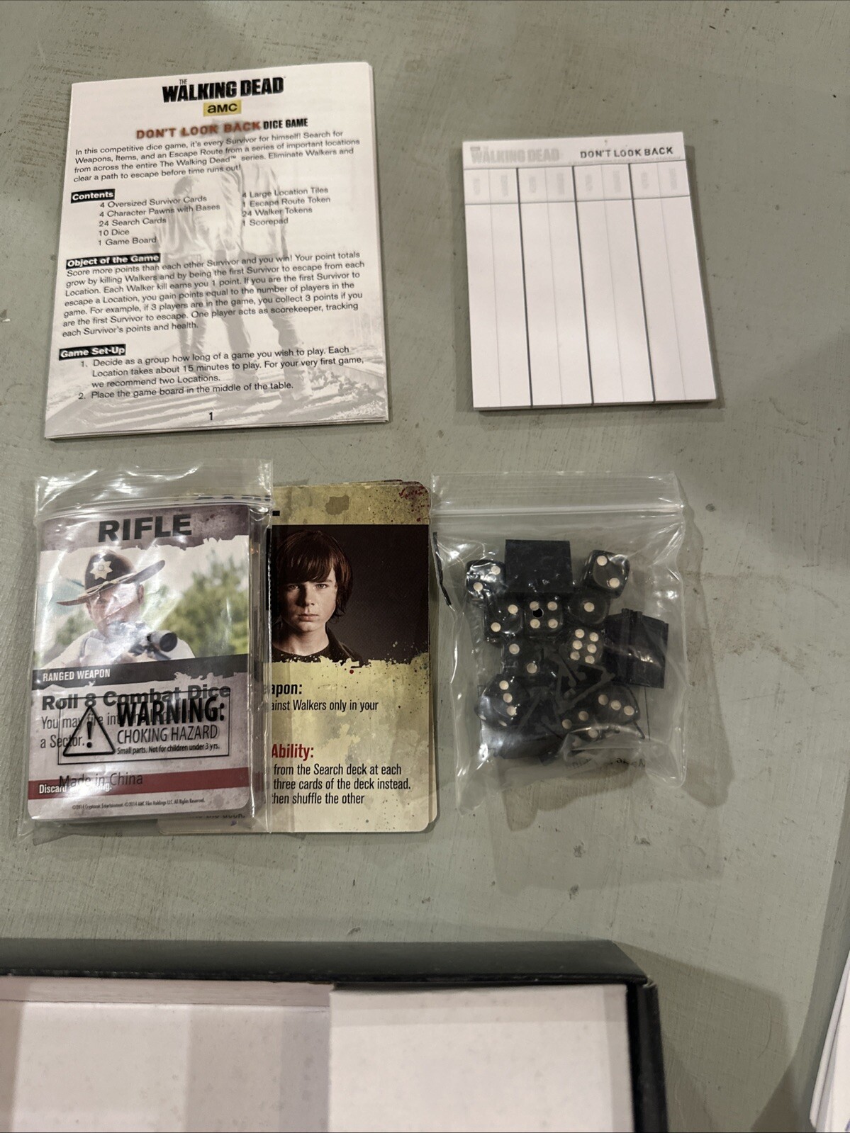 AMC The Walking Dead Don’t Look Back Dice Game Cryptozoic