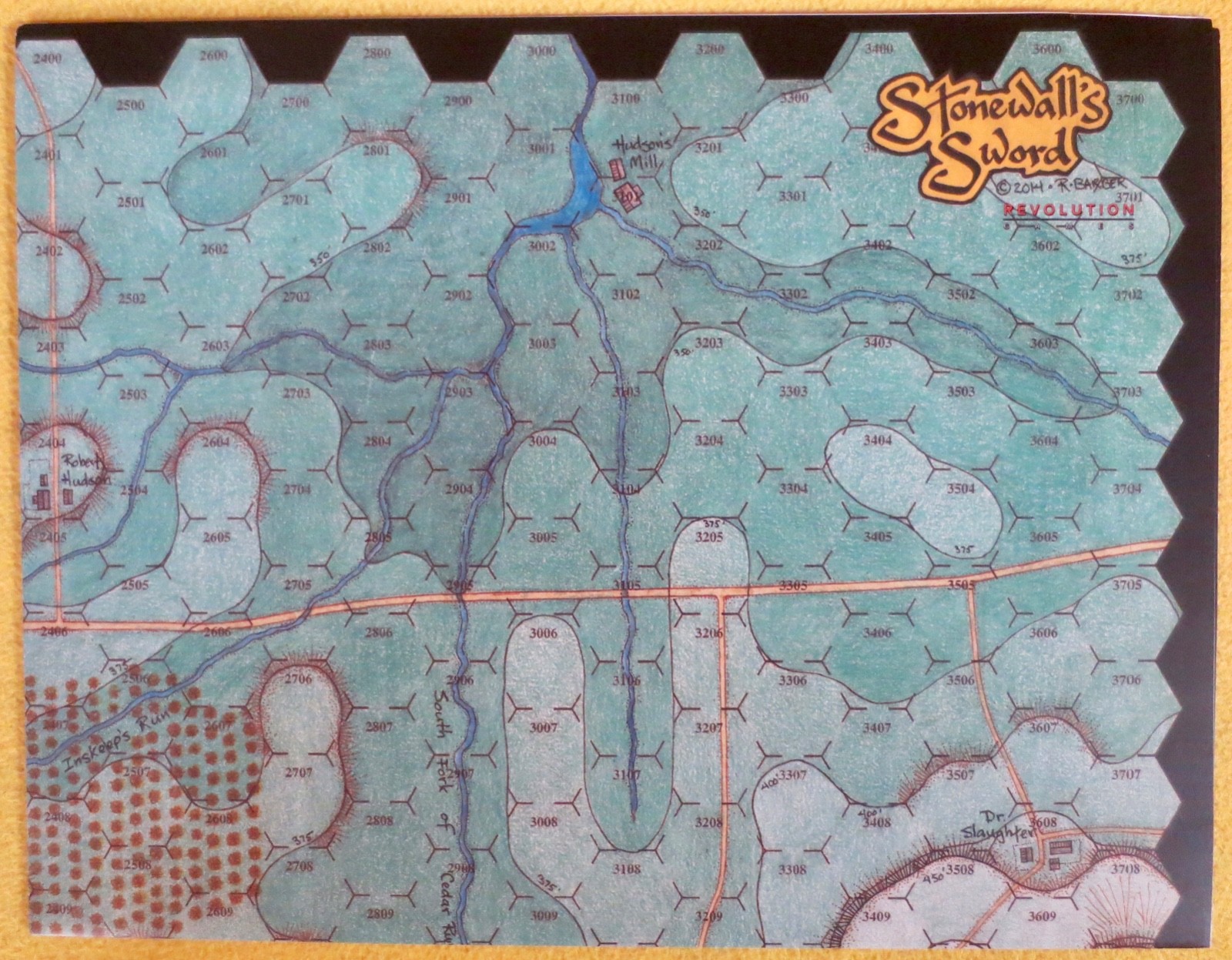 Stonewall’s Sword – The Battle of Cedar Mountain Revolution Games 2015 unpunched
