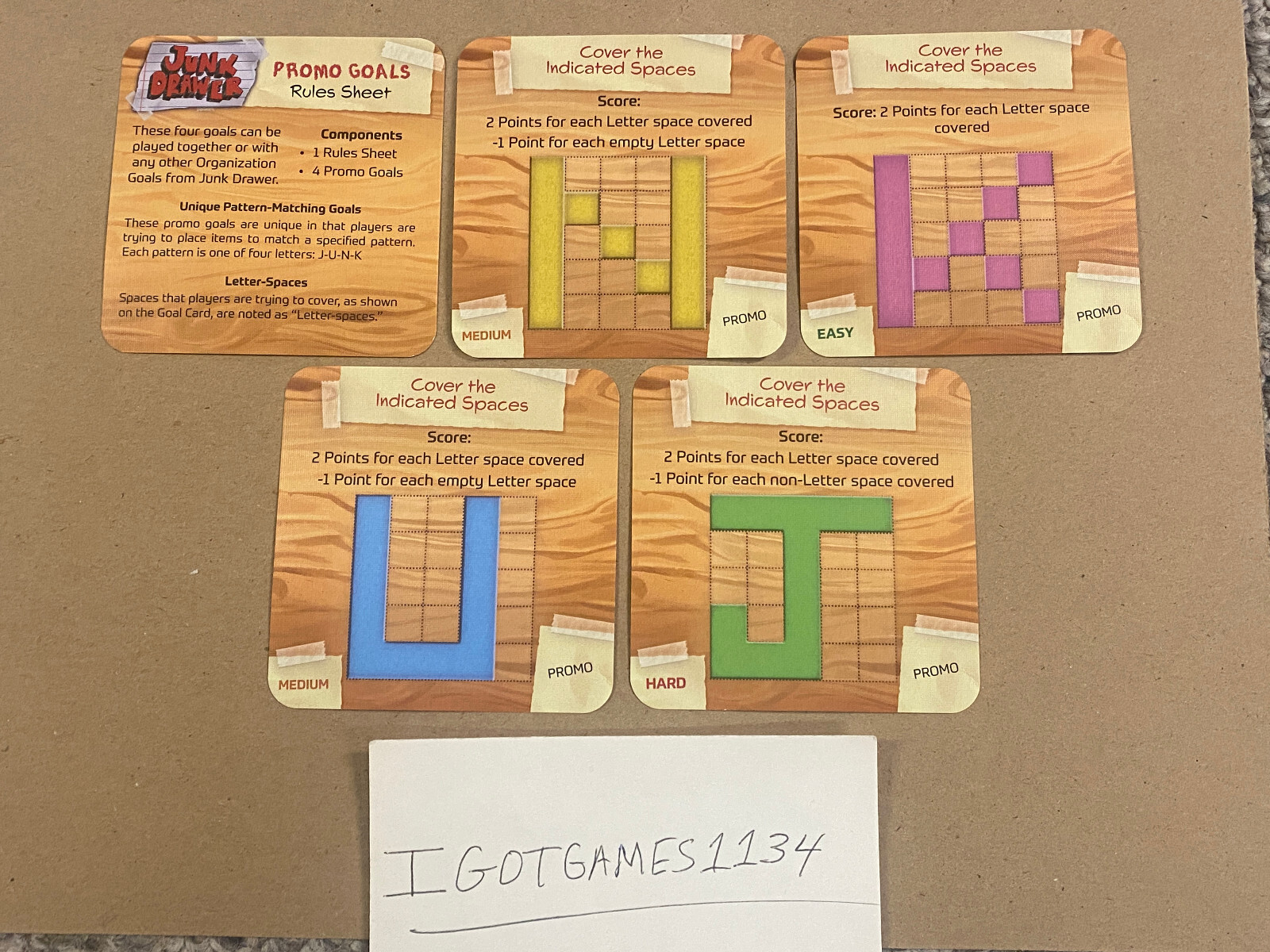 Junk Drawer: Promo Goals (Game Boy Geek 2024) 25th Century Games