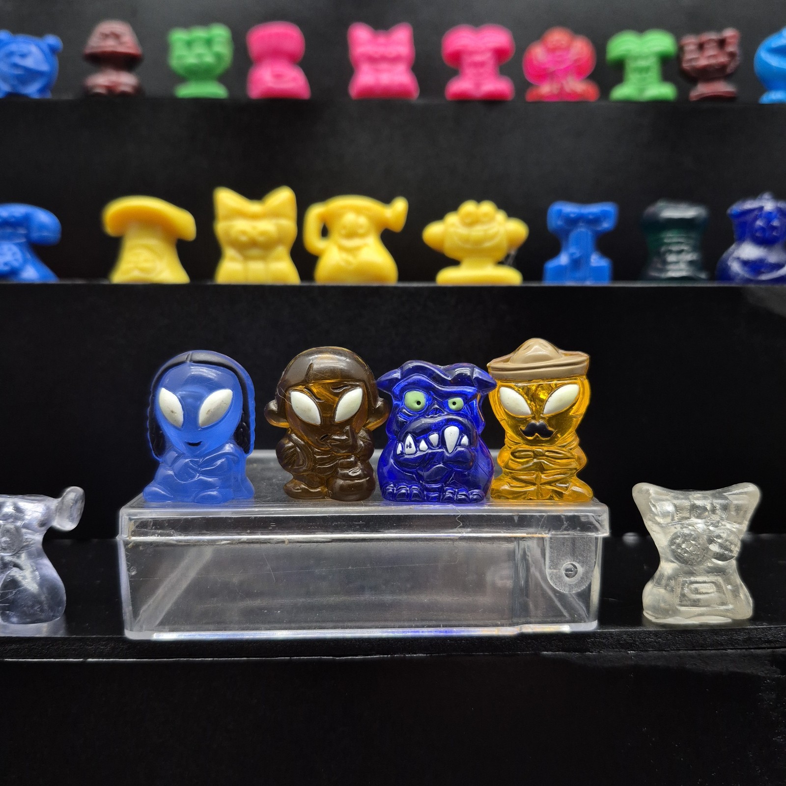 Coca-Cola Hielocos/Gogo’s Crazy Bones Lot Aliens Clear & UV GLOW Rare Mix VTG90s