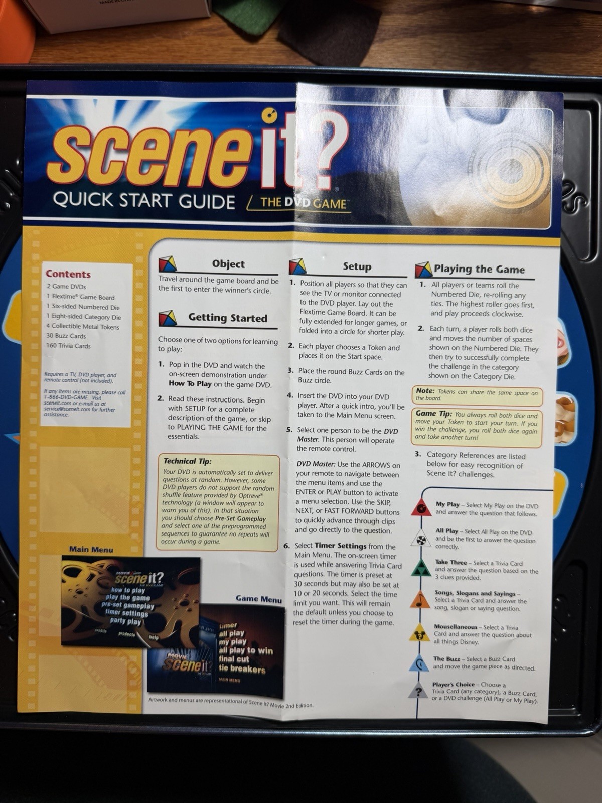 Screenlife Disney Scene It? 2nd Edition Deluxe DVD Board Game 2+ Players