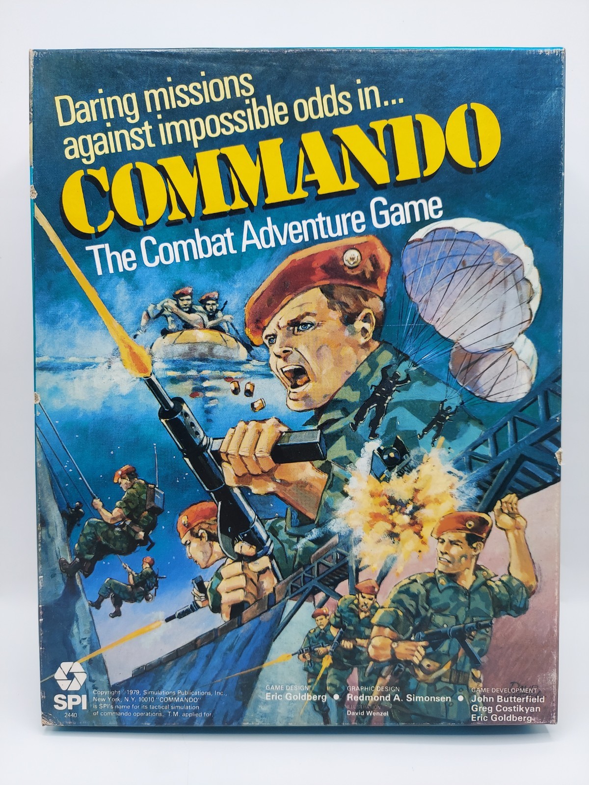 Vintage 1979 COMMANDO: The Combat Adventure Game SPI War Game – Complete