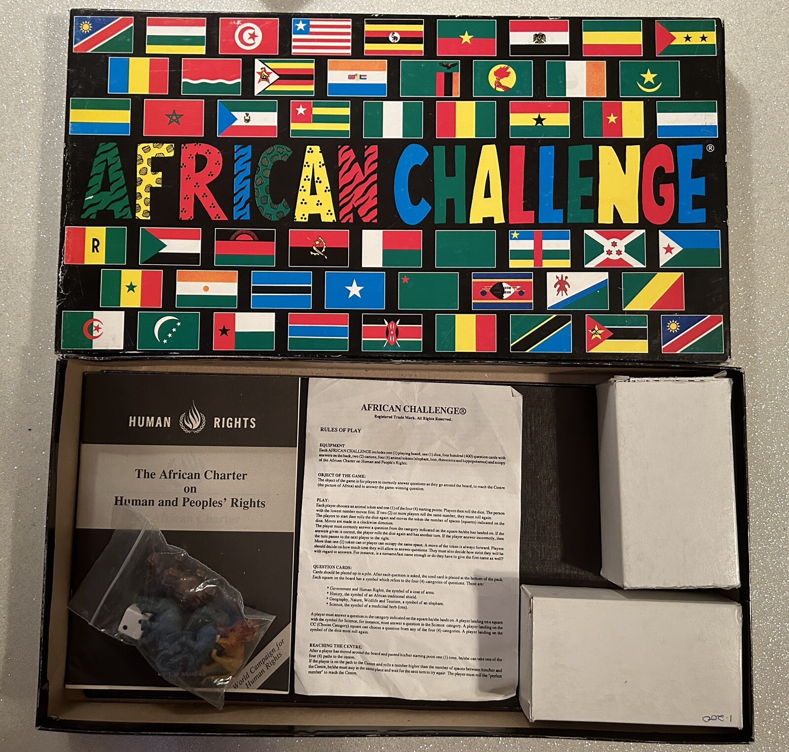 African Challenge Educational Board Game, 1993, Namibian, COMPLETE