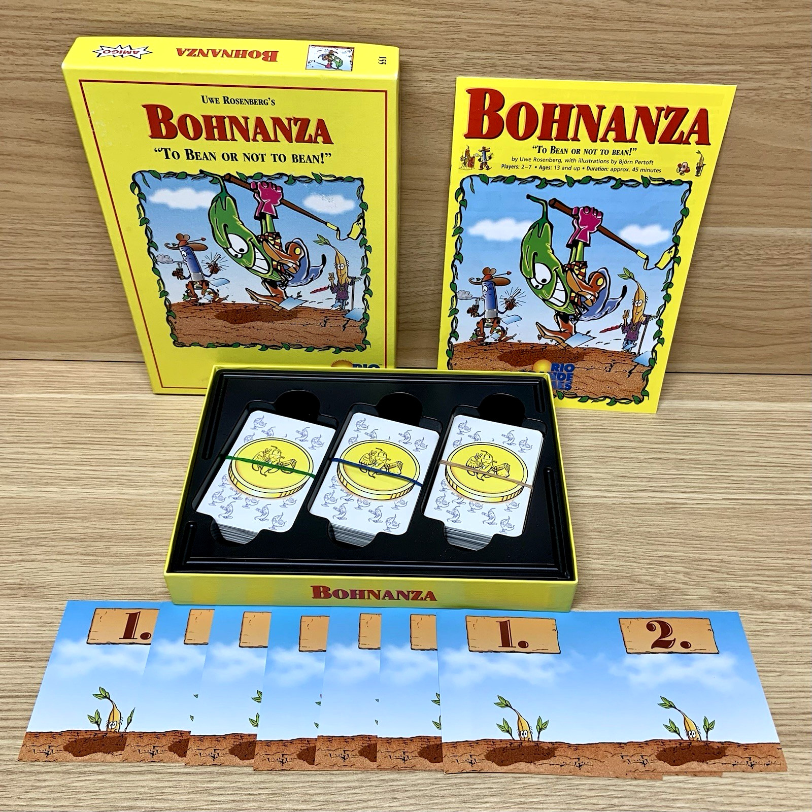 Bohnanza Board Game Rio Grande Games 2016 Uwe Rosenberg Card Game Complete