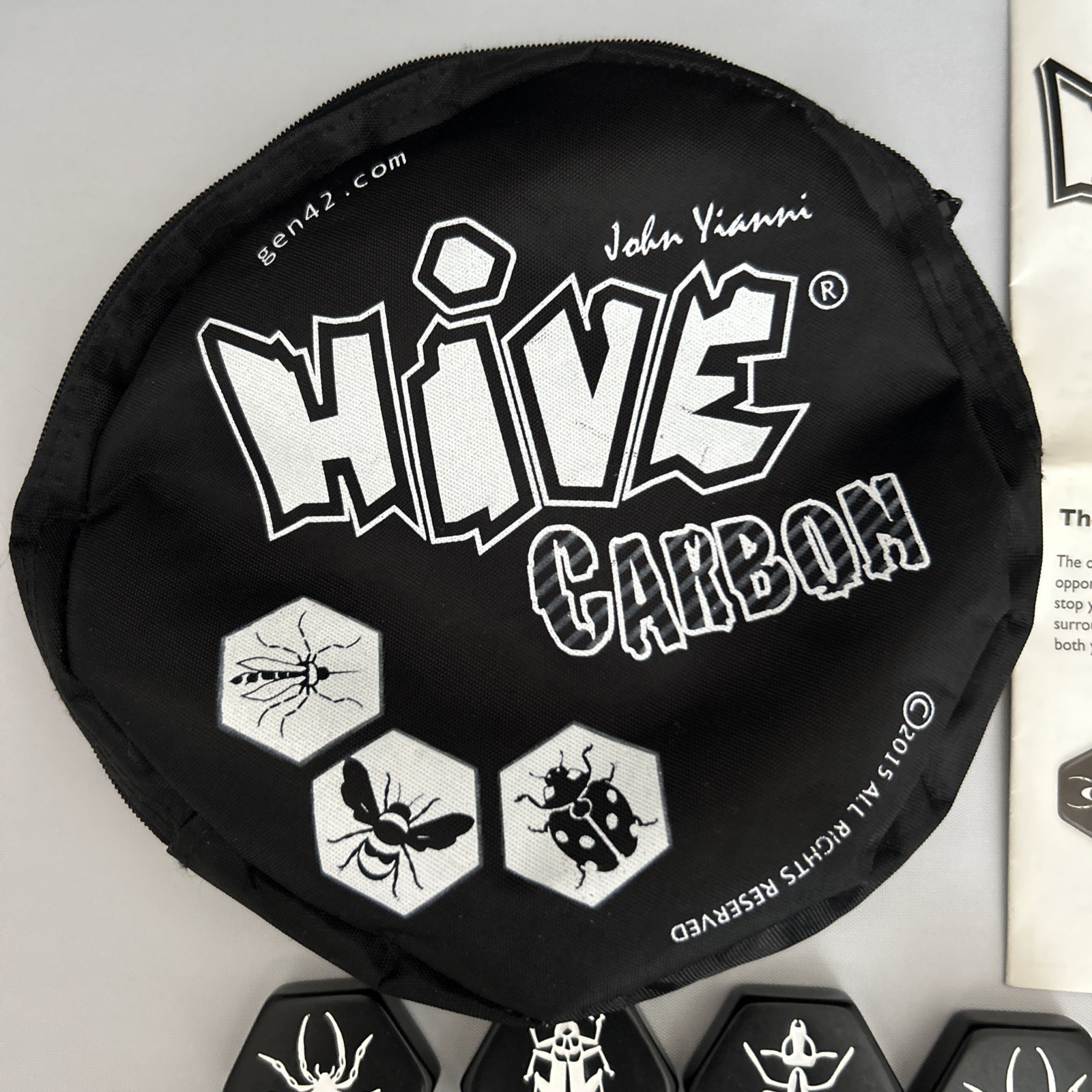 Hive Carbon Game 2017 Black & White Version Gen 42 Complete John Yianni