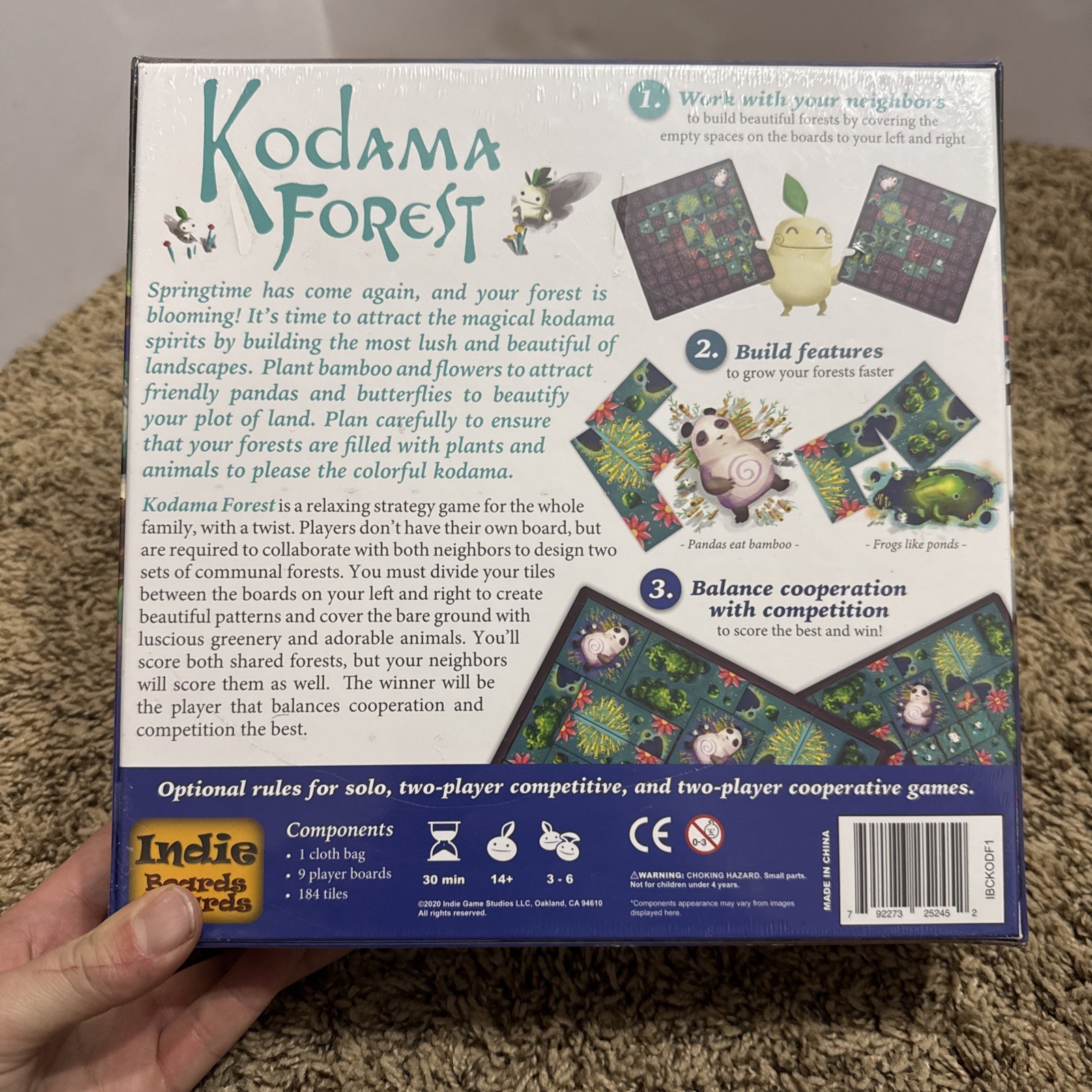 Kodama Forest Blue Board Game Indie Boards & Cards New Sealed