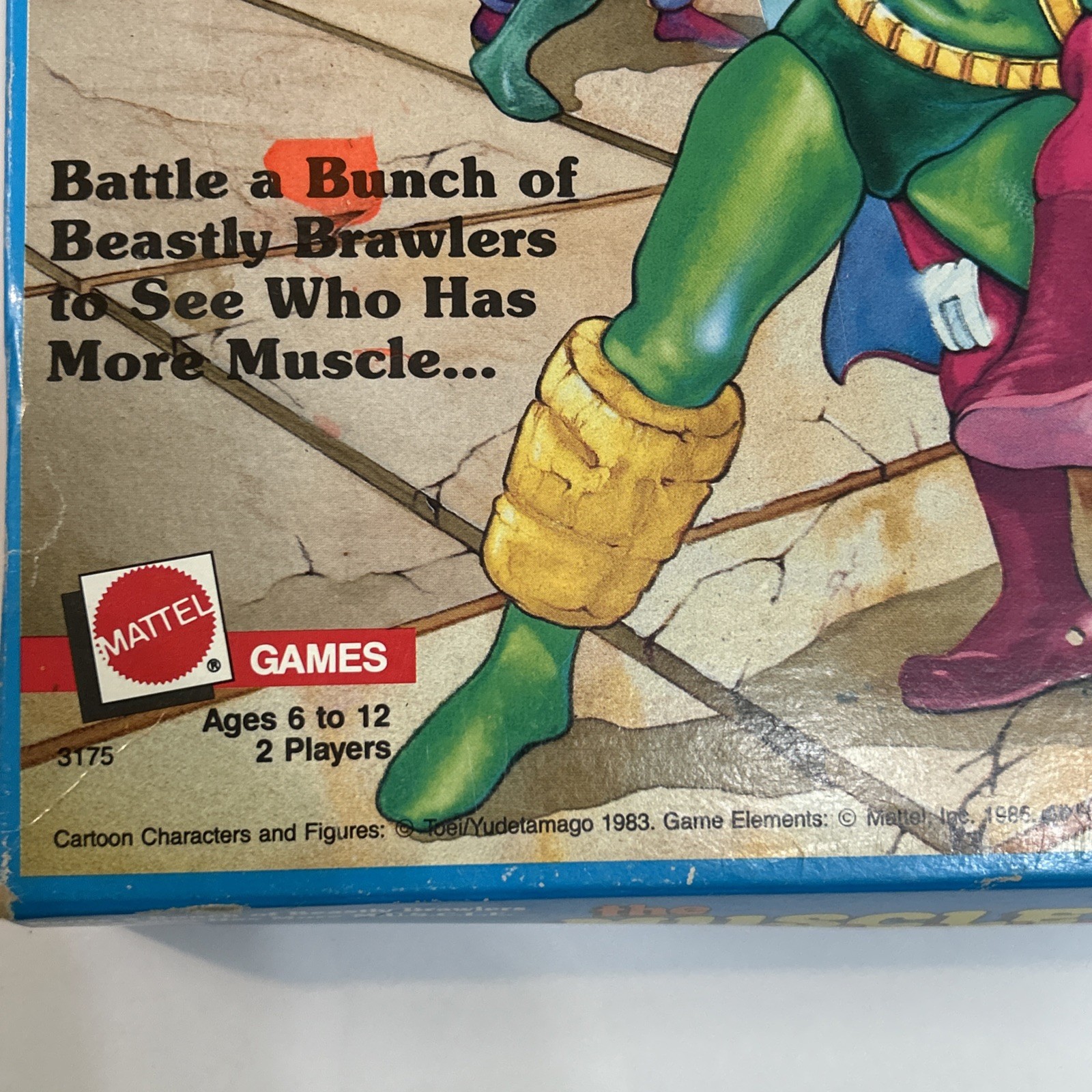 Vintage Mattel M.U.S.C.L.E Mega Match Game 1983 Arena Original Missing 1 Figure