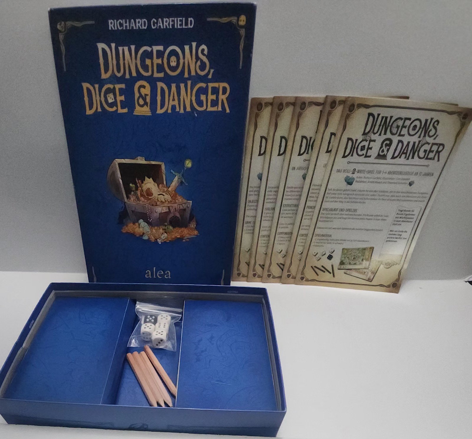 Dungeons Dice & Danger Roll & Write Strategy Game Ravensburger Ages 12 & up