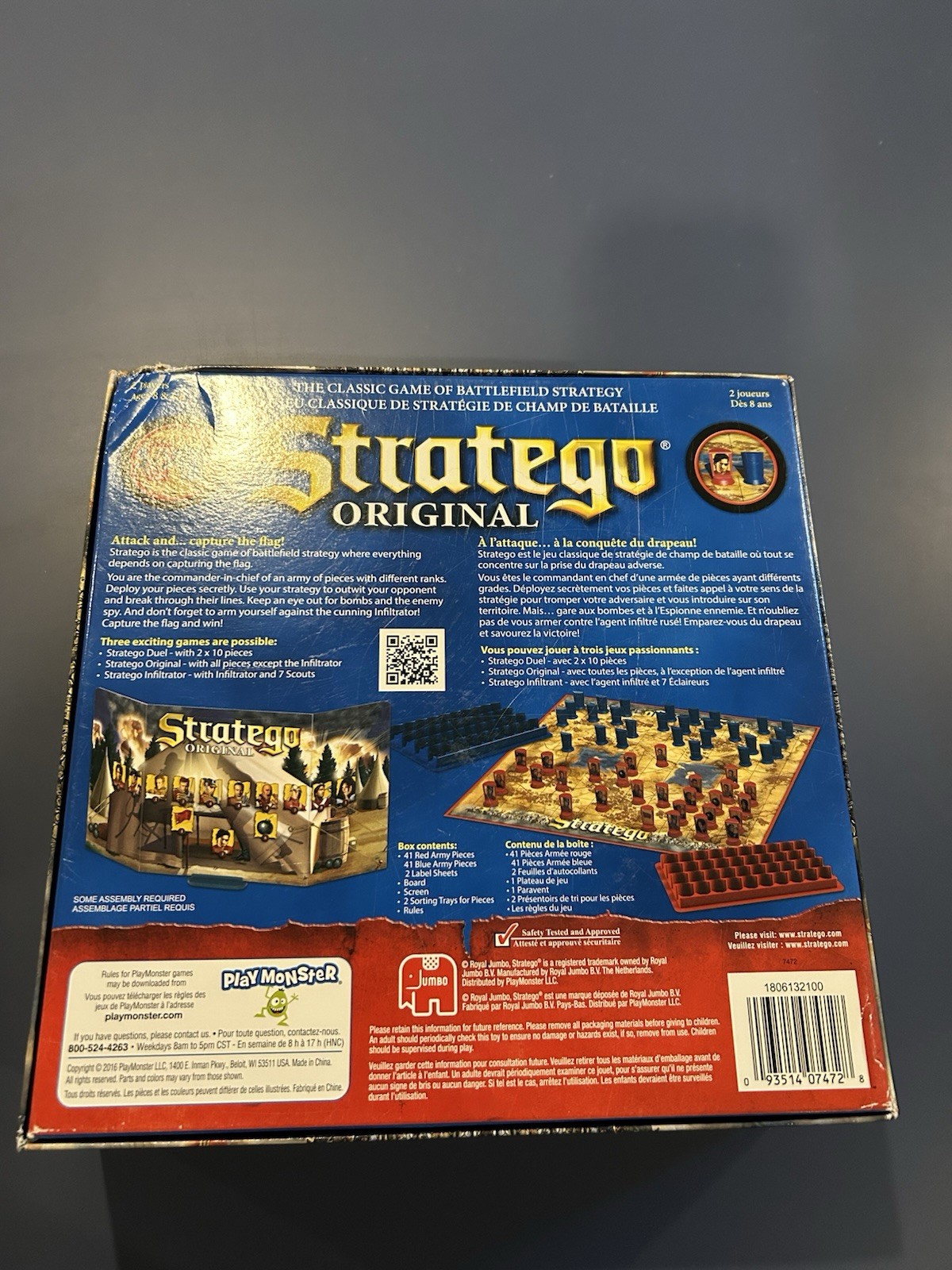 Stratego Original Board Game 3 Game Vari. 2016 Complete, Excellent Condition