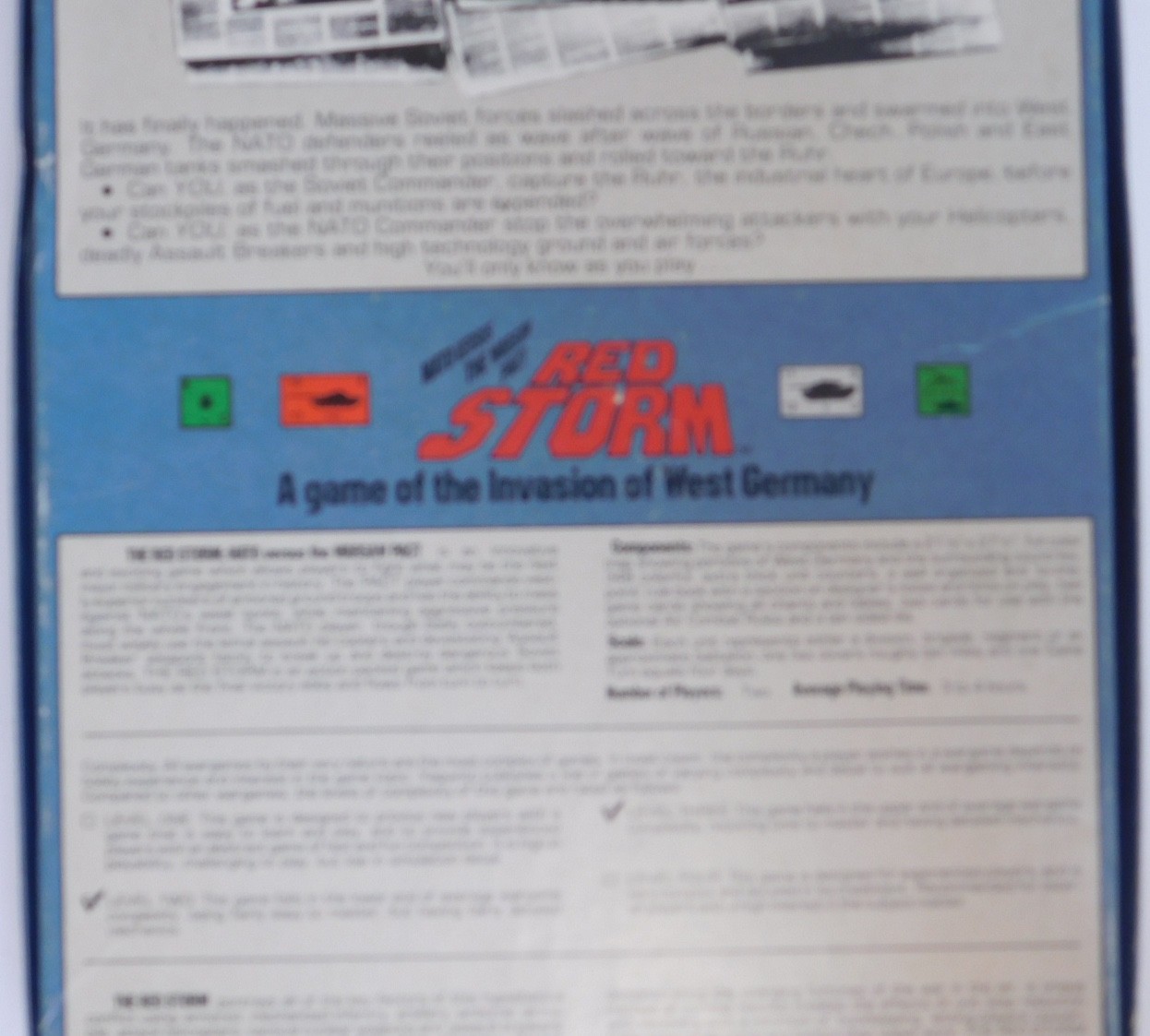Red Storm A game of the Invasion of West Germany by Yaquinto 1983