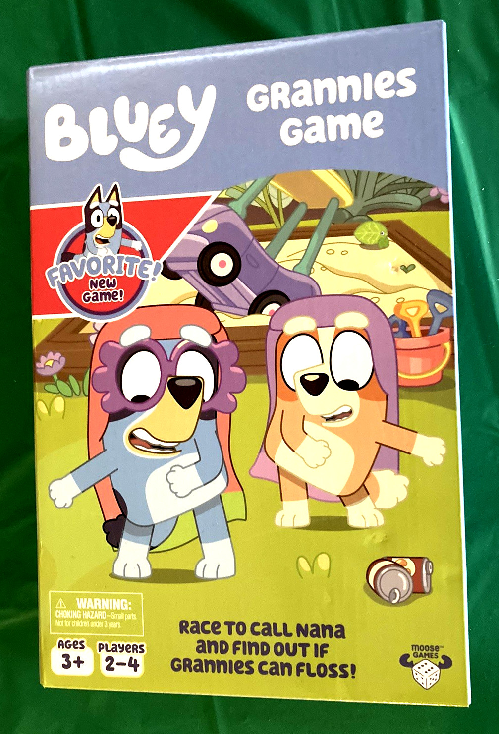 NEW Game Board Bluey Grannies Game Race Nana Grannies can floss! ages 3+ BLUEY