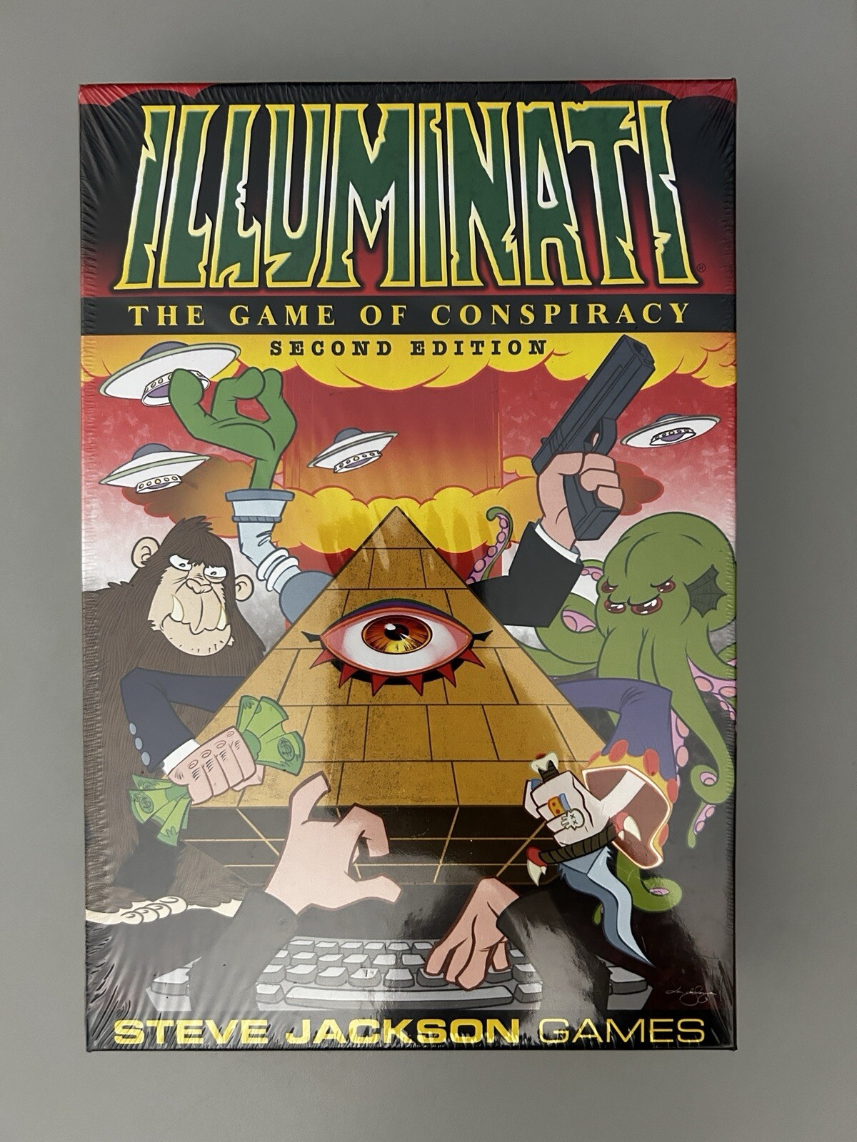 New Game Of Conspiracy Illuminati 2nd Edition Steve Jackson Cards Board Book UFO