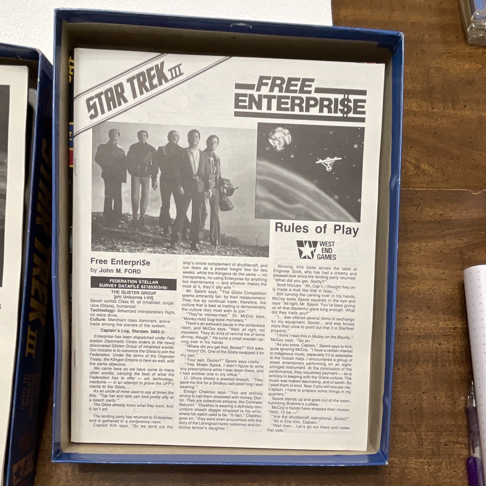 West End Games Star Trek III Three Solitaire Games in One Box Set