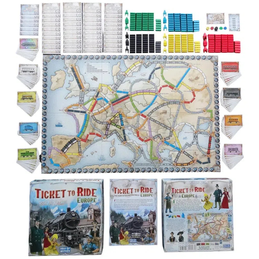 Ticket to Ride: Europe – Strategy Civilization Board Game for Family, and Adults