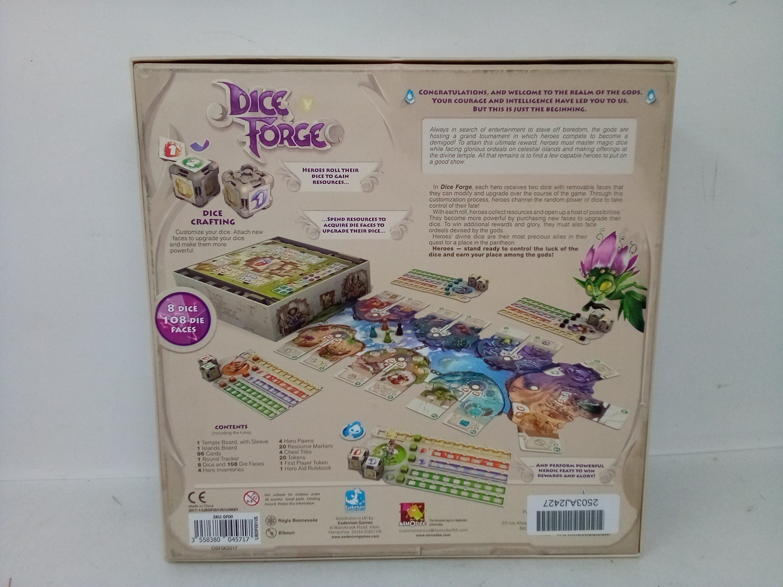 Dice Forge Board Game – Customize Your Fate, Conquer the Gods! Dice Crafting