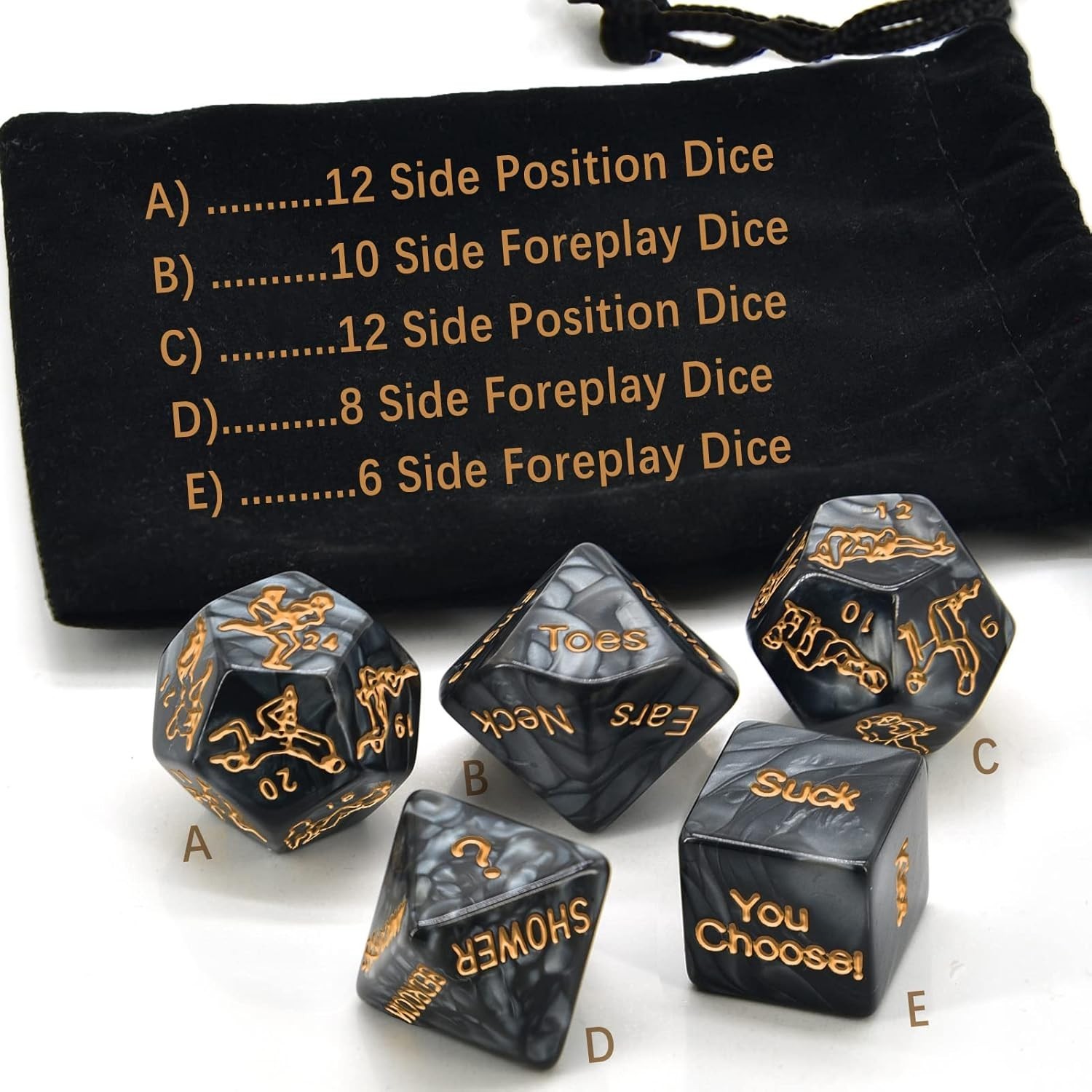 Mebault Sex Dice Naughty Positions Dice for Adult Couple Sex Games Romantic F…