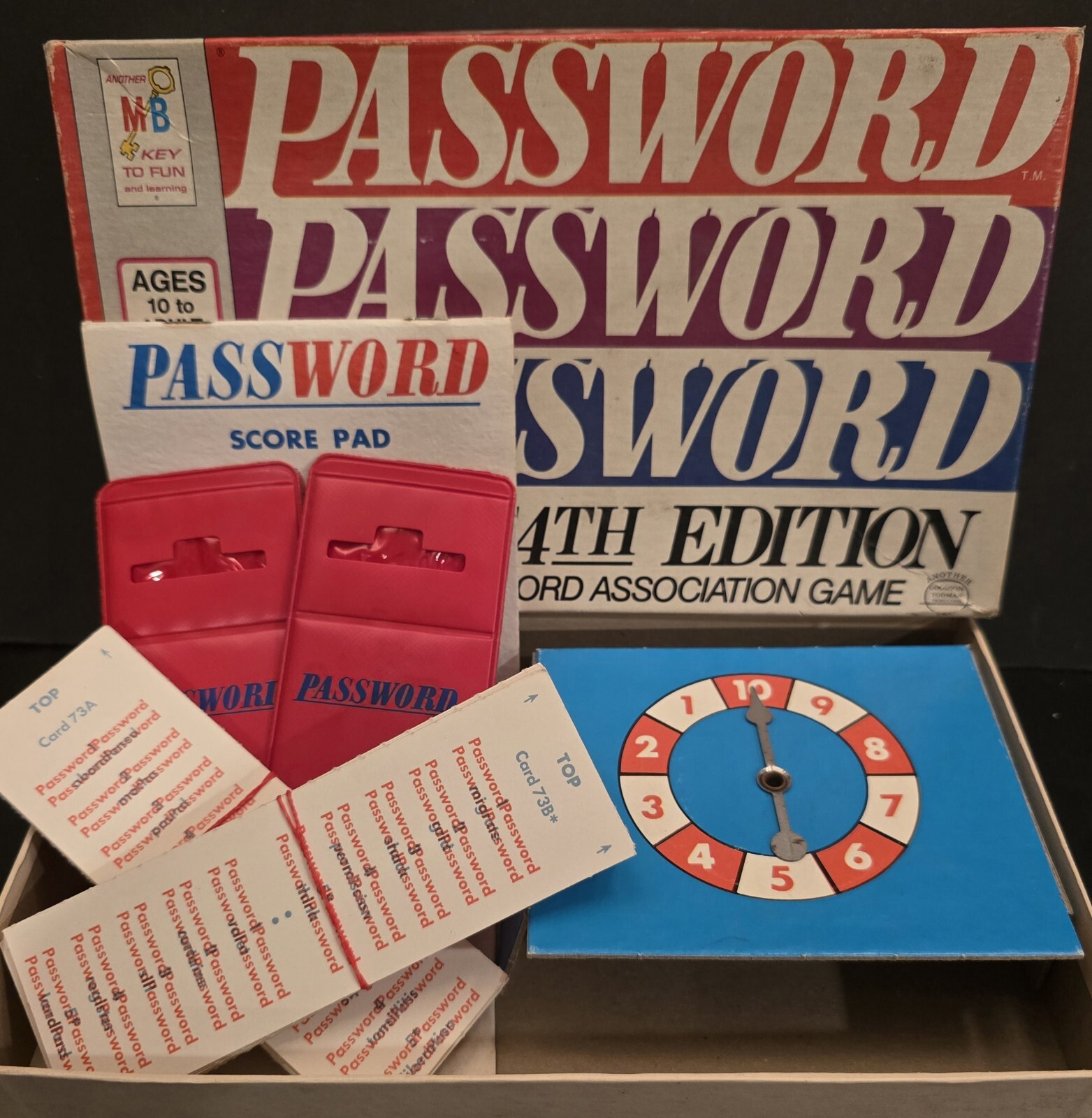Vintage 1973 Password 14th Edition Game from Milton Bradley 4260 100% Complete