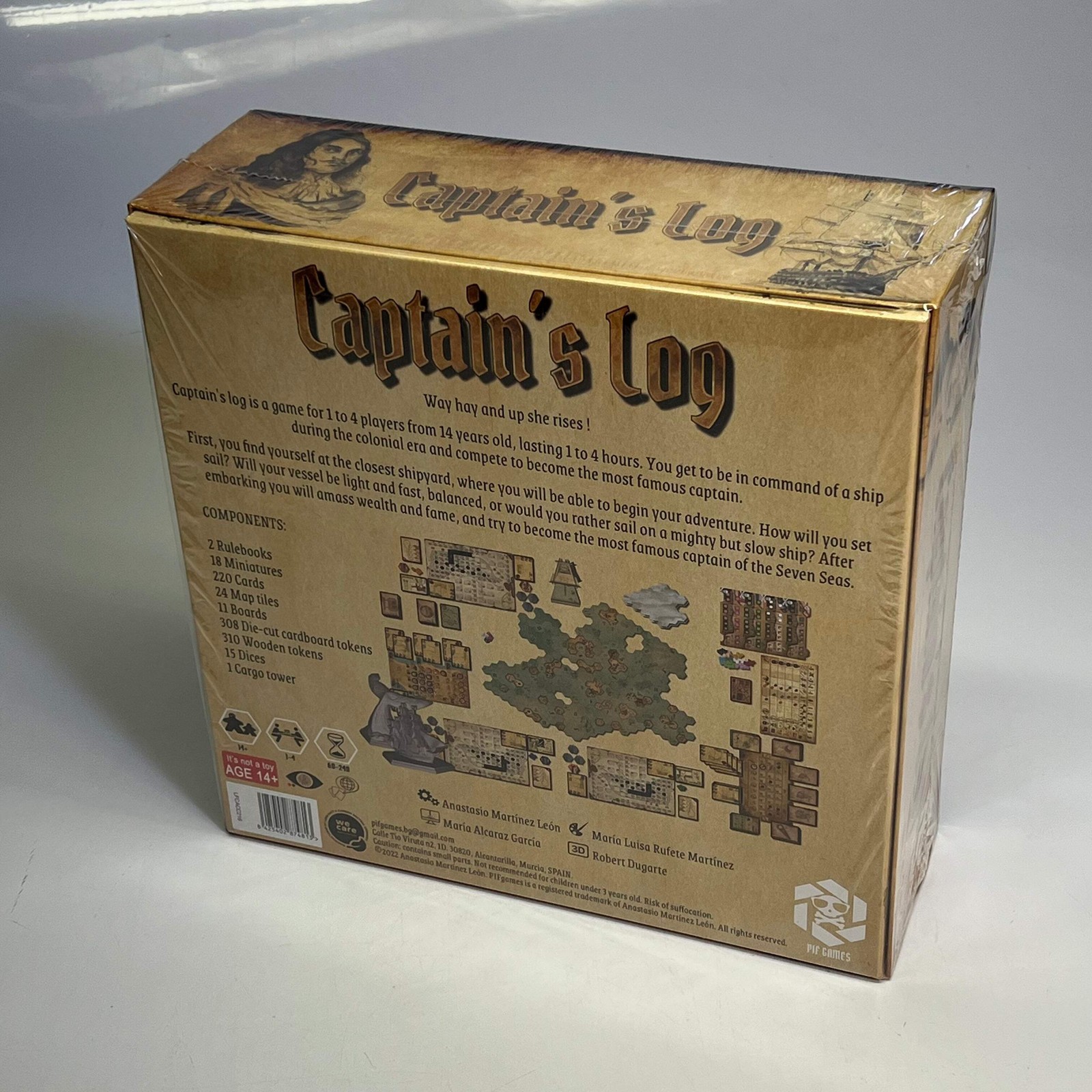 PIF GAMES Colonial Captain’s Log Sandbox Board Game For Ages 14+ 1-4 Player