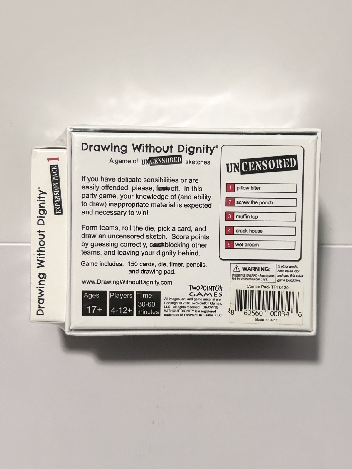 Drawing Without Dignity Party Game + Expansion Pack 1 Adult Card Game Complete