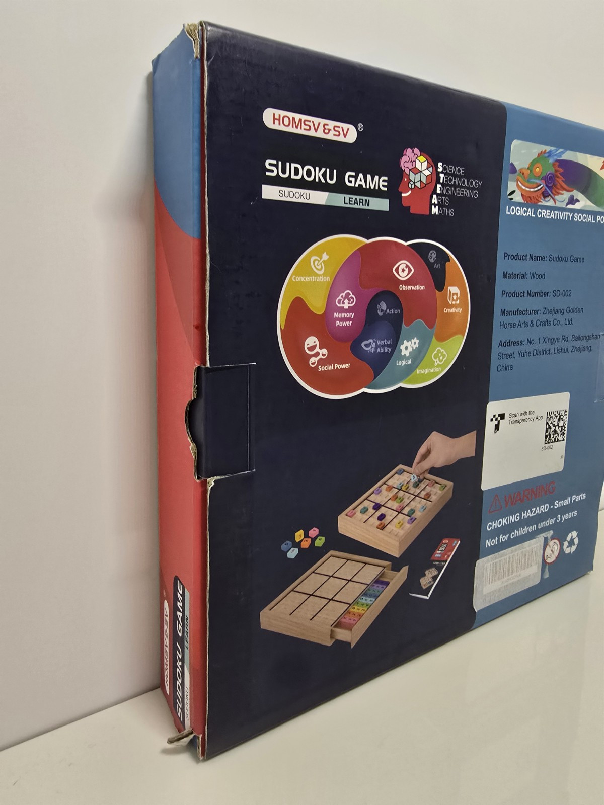 Learn Sodoku Colorful Wooden Game Board