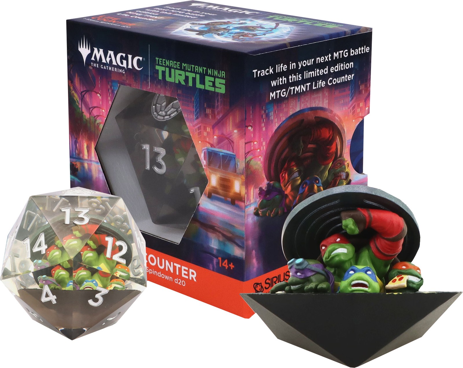 Sirius Dice Magic The Gathering Teenage Mutant Ninja Turtles 55mm Spindown d20