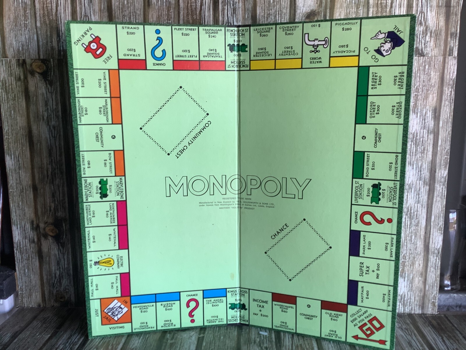 MONOPOLY DELUXE EDITION – HOLDSON – VINTAGE BOARD GAME NEW ZEALAND NZ