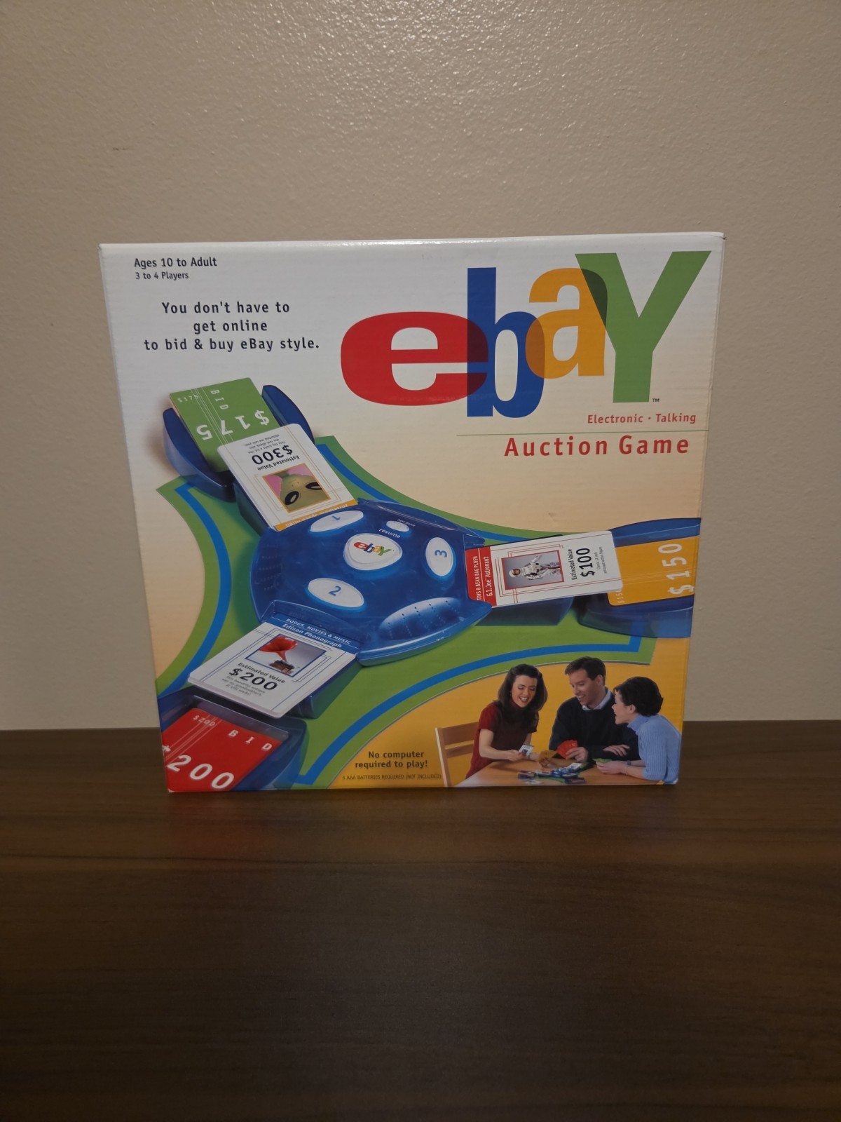 Vintage Parker Brothers Ebay Auction Board Game 2001 Brand New Sealed