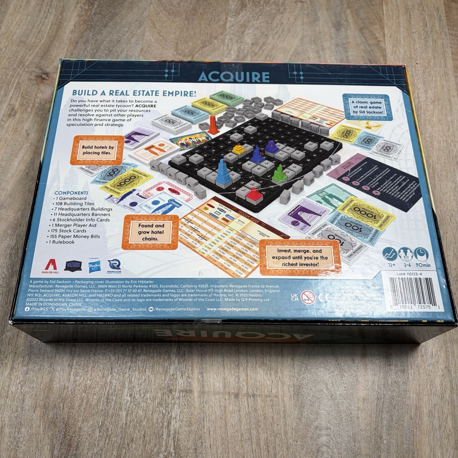 Renegade Game Studios | Acquire Strategy Board Game for 2-6 Players Used