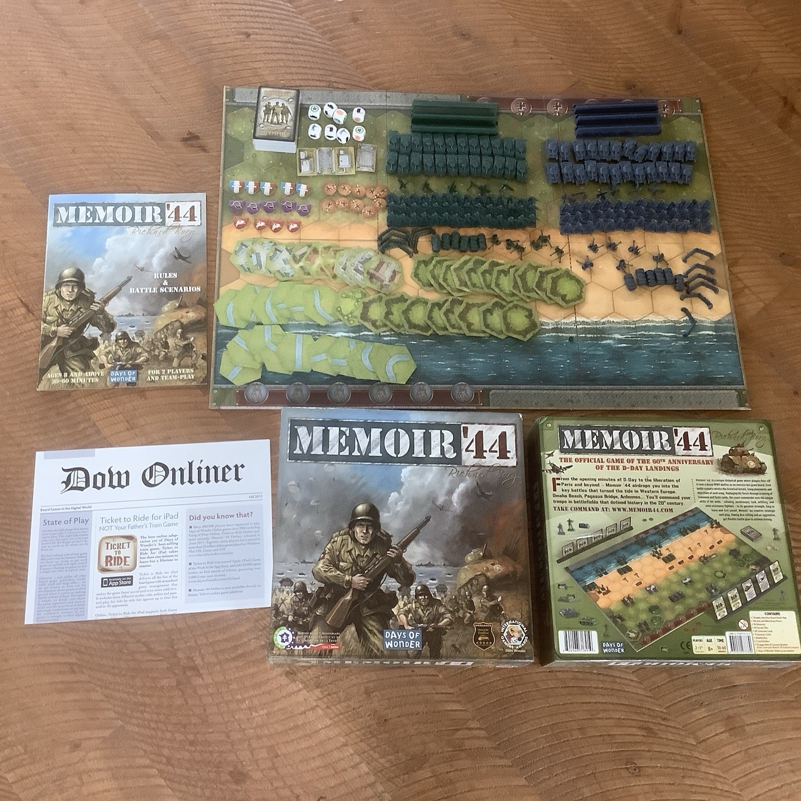 MEMOIR ’44 Days of Wonder (2004) Board Game – 7301 Richard Borg – Unplayed