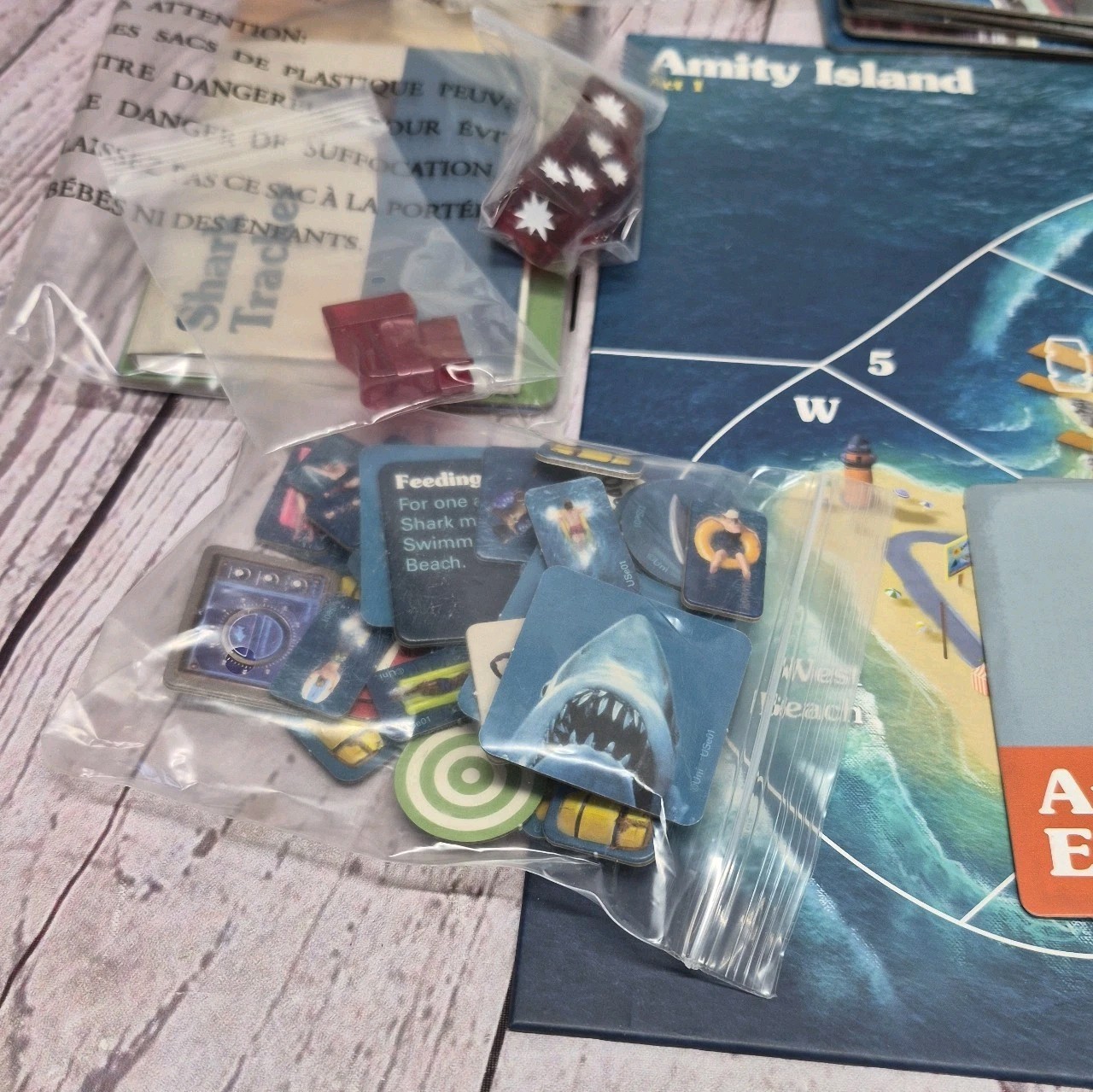 Ravensburger Jaws Board Game Ages 12 & Up Thrilling Strategy & Suspense Complete