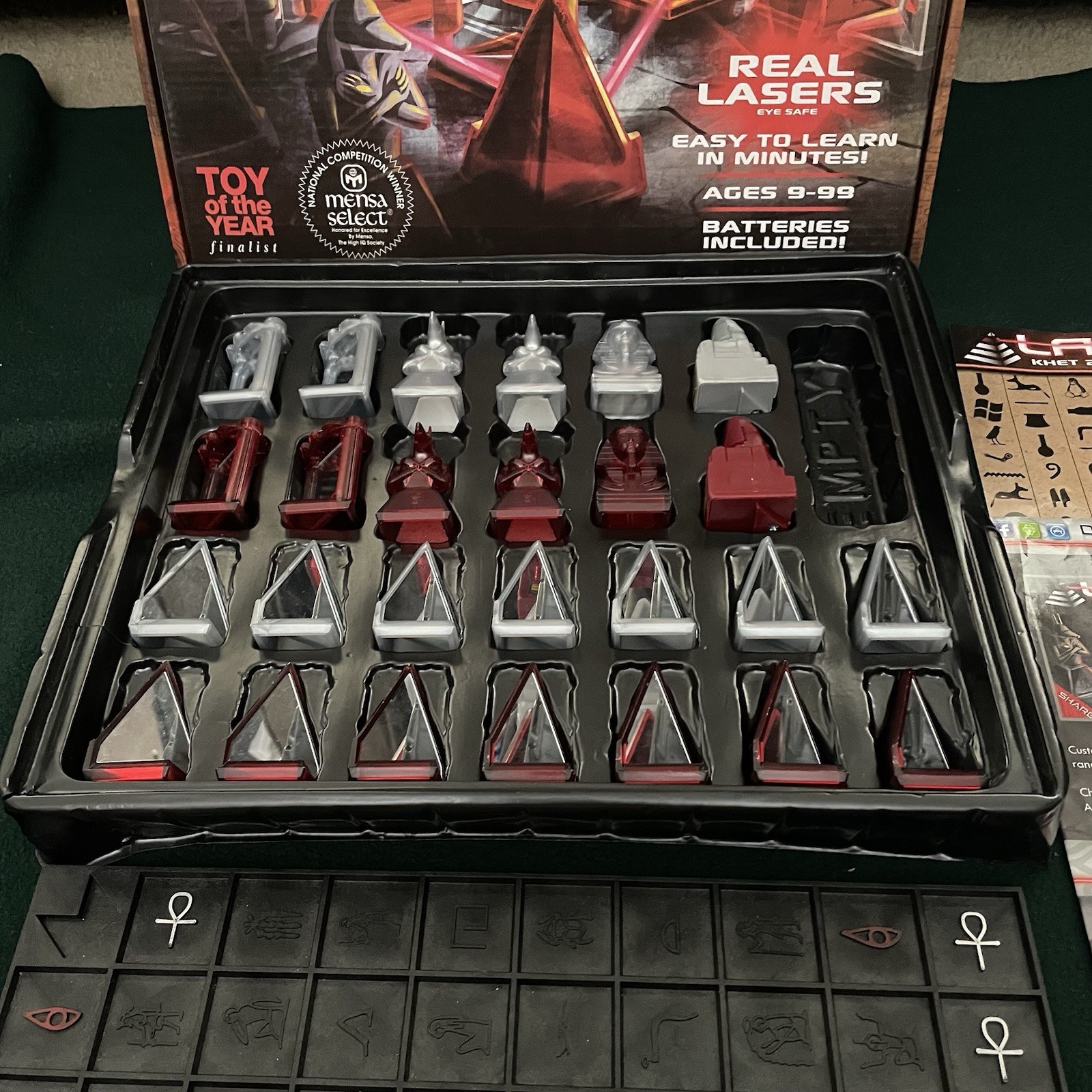 Laser Khet 2.0 Strategy Board Game- Mensa Select, NAPPA, TOTY Complete Tested